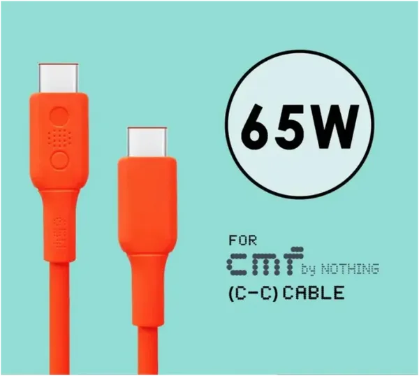 Nothing Type C To C 100cm For Phone 2/2A/2A Plus/1/CMF Phone 1 Fast Charging Charger Data Cable